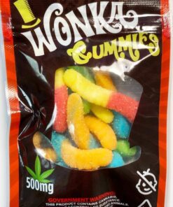 Wonka Gummies 500mg- Sour Neon Worms